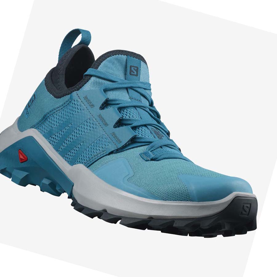 Tenis Para Trail Running Salomon MADCROSS Hombre Azules | MX 3533CTV